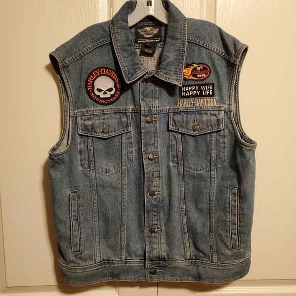 Harley-Davidson Jackets & Blazers - Harley-Davison vest, size xl, denim